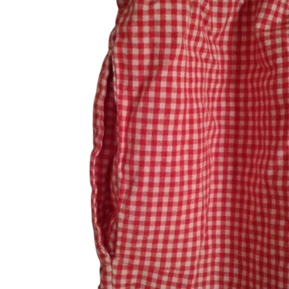 Cotton Kids Size 5 Shorts Red Gingham Check Elastic Waist 100% Cotton - Picture 3 of 5